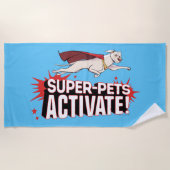 Krypto: Super-Pets activeren! Strandlaken (Voorkant)