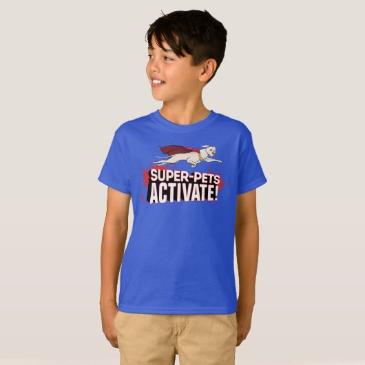 Krypto: Super-Pets activeren! T-shirt (Voorkant volledig)