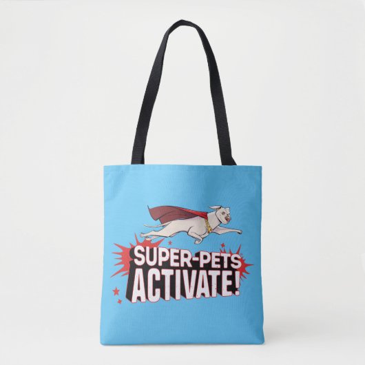 Krypto: Super-Pets activeren! Tote Bag (Voorkant)