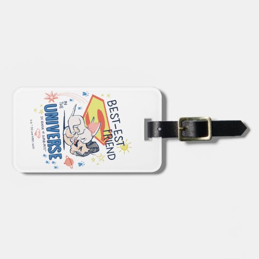 Krypto & Superman: Beste vriend in het universum Bagagelabel (Voorkant horizontaal)