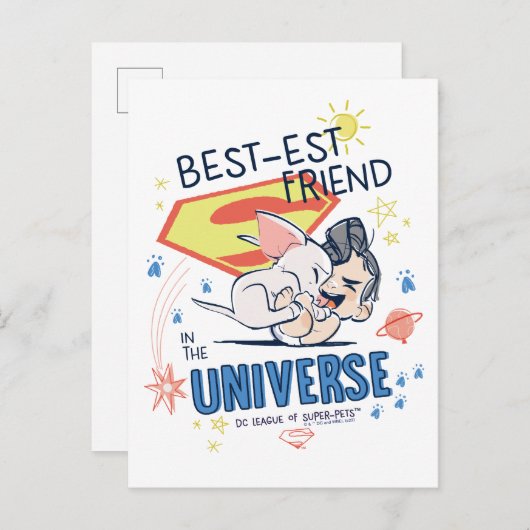 Krypto & Superman: Beste vriend in het universum Briefkaart (Voorkant / Achterkant)