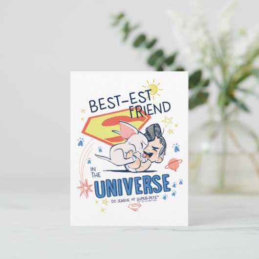 Krypto & Superman: Beste vriend in het universum Briefkaart (Staand voorkant)