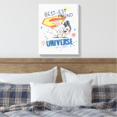 Krypto & Superman: Beste vriend in het universum Canvas Afdruk (Insitu (Slaapkamer))