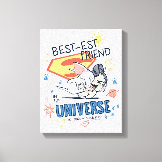 Krypto & Superman: Beste vriend in het universum Canvas Afdruk (Voorkant)