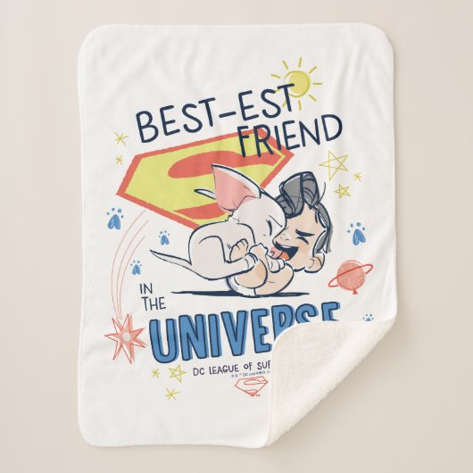 Krypto & Superman: Beste vriend in het universum Sherpa Deken (Voorkant)