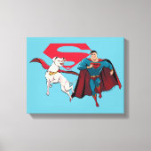 Krypto & Superman Canvas Afdruk (Voorkant)