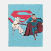 Krypto & Superman Fleece Deken (Voorkant)