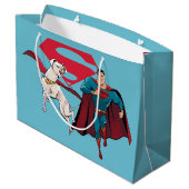 Krypto & Superman Groot Cadeauzakje (Achterkant Gekanteld)