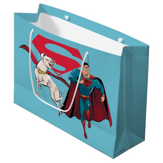 Krypto & Superman Groot Cadeauzakje (Voorkant Gekanteld)