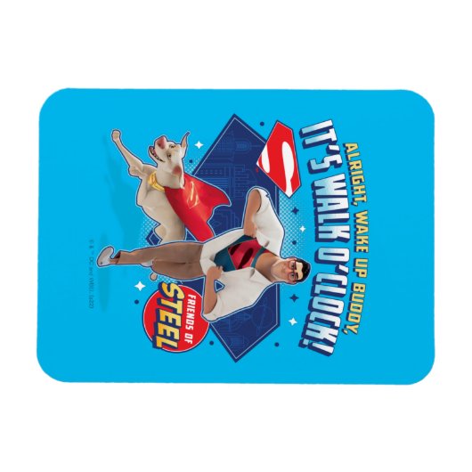 Krypto & Superman - Het is Walk O'Clock! Magneet (Horizontaal)