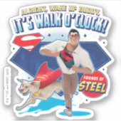 Krypto & Superman - Het is Walk O'Clock! Sticker (Voorkant)