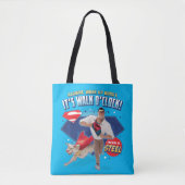Krypto & Superman - Het is Walk O'Clock! Tote Bag (Voorkant)