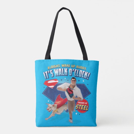 Krypto & Superman - Het is Walk O'Clock! Tote Bag (Achterkant)