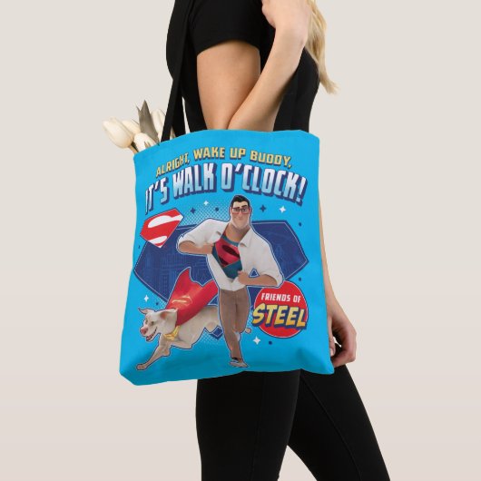 Krypto & Superman - Het is Walk O'Clock! Tote Bag (Dichtbij)