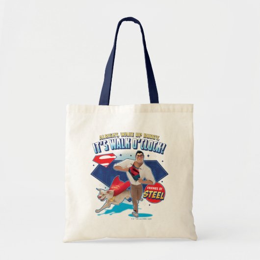 Krypto & Superman - Het is Walk O'Clock! Tote Bag (Voorkant)