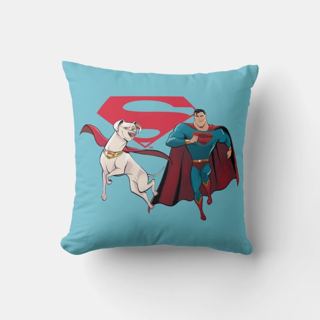 Krypto & Superman Kussen (Voorkant)