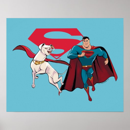 Krypto & Superman Poster (Voorkant)