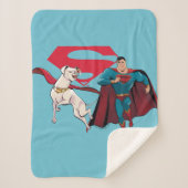Krypto & Superman Sherpa Deken (Voorkant)