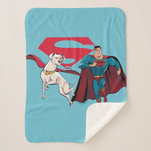 Krypto & Superman Sherpa Deken (Voorkant)