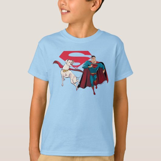 Krypto & Superman T-shirt (Voorkant)