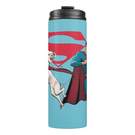Krypto & Superman Thermosbeker (Voorkant)