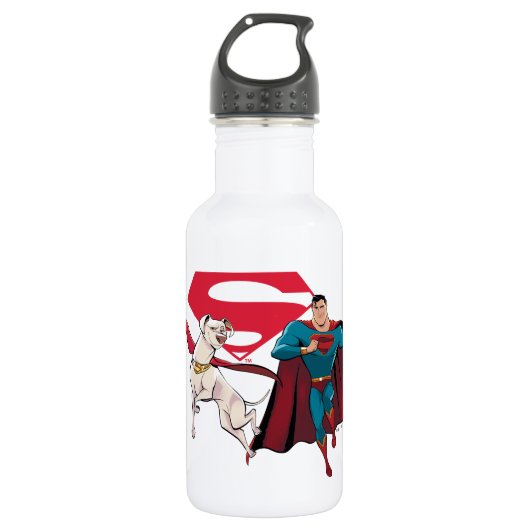 Krypto & Superman Waterfles (Voorkant)