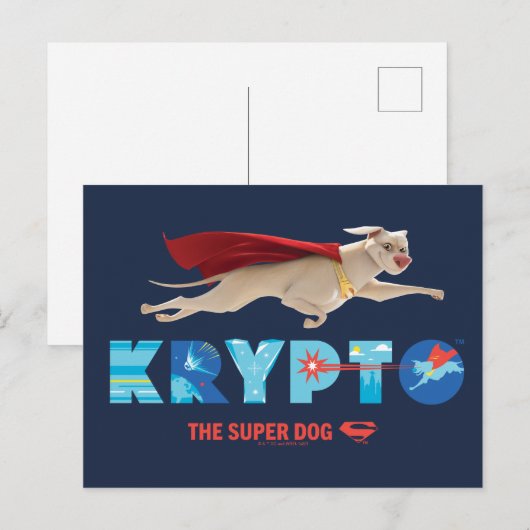 Krypto The Super-Dog Briefkaart (Voorkant / Achterkant)
