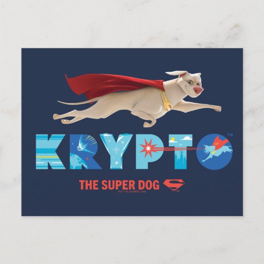 Krypto The Super-Dog Briefkaart (Voorkant)