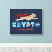 Krypto The Super-Dog Canvas Afdruk (Insitu (Houten vloer))