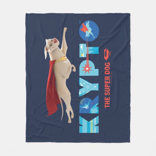 Krypto The Super-Dog Fleece Deken (Voorkant)