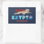 Krypto The Super-Dog Rechthoekige Sticker (Tas)