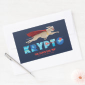 Krypto The Super-Dog Rechthoekige Sticker (Envelop)