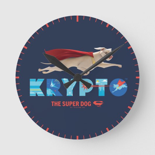 Krypto The Super-Dog Ronde Klok (Voorkant)