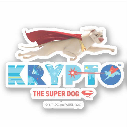 Krypto The Super-Dog Sticker (Voorkant)