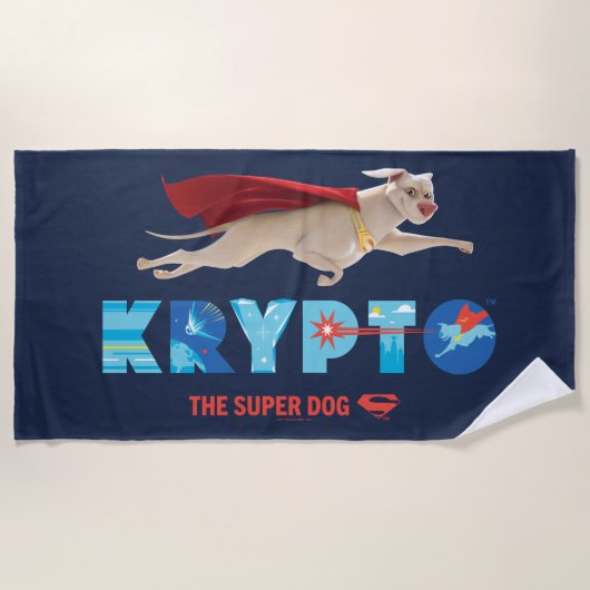 Krypto The Super-Dog Strandlaken (Voorkant)