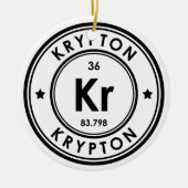 Krypton Element Keramisch Ornament (Voorkant)