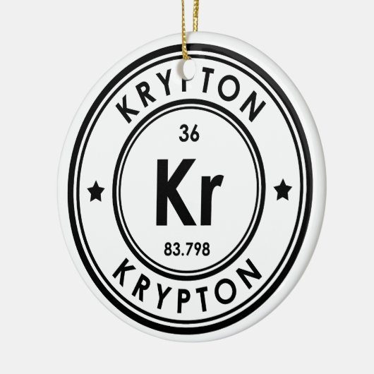 Krypton Element Keramisch Ornament (Links)