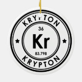Krypton Element Keramisch Ornament (Achterkant)