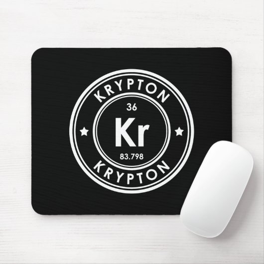 Krypton Element Zwart Muismat (Met muis)