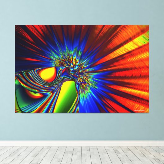 Kryptoniet Canvas Afdruk (Insitu (Houten vloer))