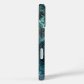 Kryptonite Cavern Abstract Crystal Aquamarine Ice Case-Mate iPhone Case (Achterkant / Rechts)