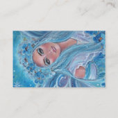 Krysta Fairy floral blue visitekaartjes van Renee  (Achterkant)