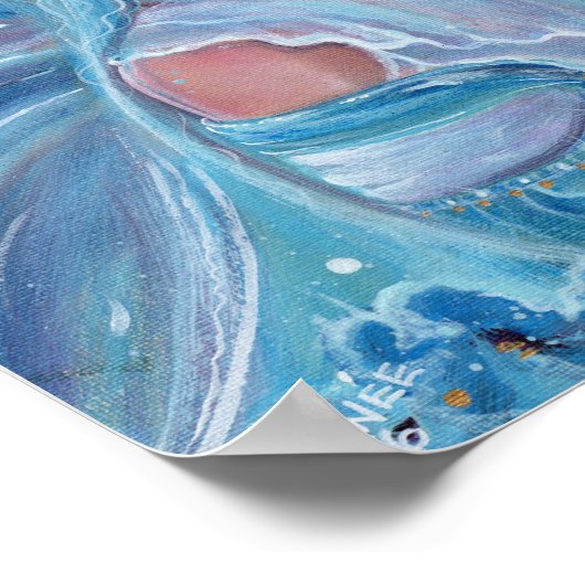 Krysta frosty blue fairy poster van Renee Lavoie (Hoek)