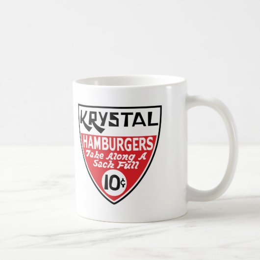Krystal 10 Cent Shield Koffiemok (Rechts)