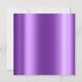 Krystal Champaigne Gold Glitter Confetti Paars Kaart (Achterkant)