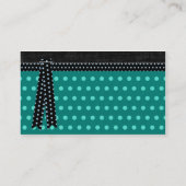 Krystal Chic Blauwgroen Visitekaartjes (Achterkant)