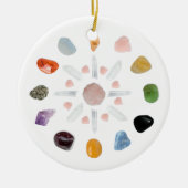 *~* Krystal Energy Gemstone Chakra Keramisch Ornament (Voorkant)