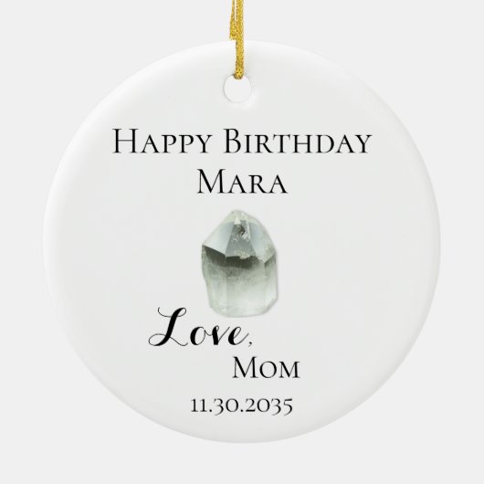 *~* Krystal Energy Gemstone Chakra Keramisch Ornament (Achterkant)