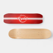 Krystal-Logo met klapplaat Persoonlijk Skateboard (Horizontaal)