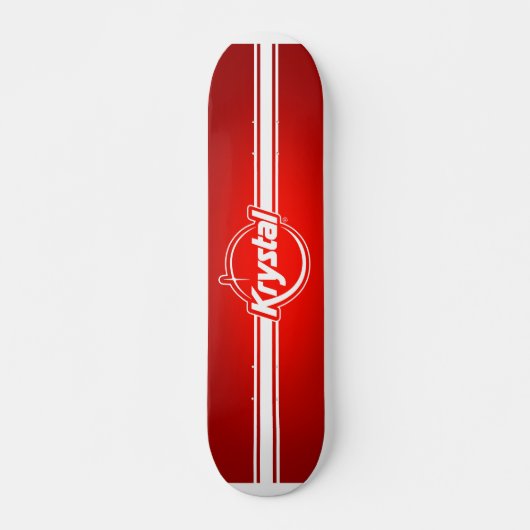 Krystal-Logo met klapplaat Persoonlijk Skateboard (Voorkant)